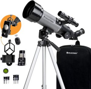 Celestron - 70mm Travel Scope DX - Portable Refractor Telescope